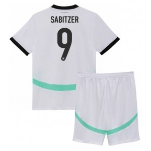 Fotbalové Dres Rakousko Marcel Sabitzer #9 Dětské Venkovní Oblečení ME 2024 Krátký Rukáv (+ trenýrky)